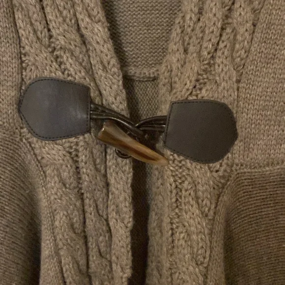 Soft Surroundings Fitted Waist Cardigan Taupe XS - Picture 4 of 7